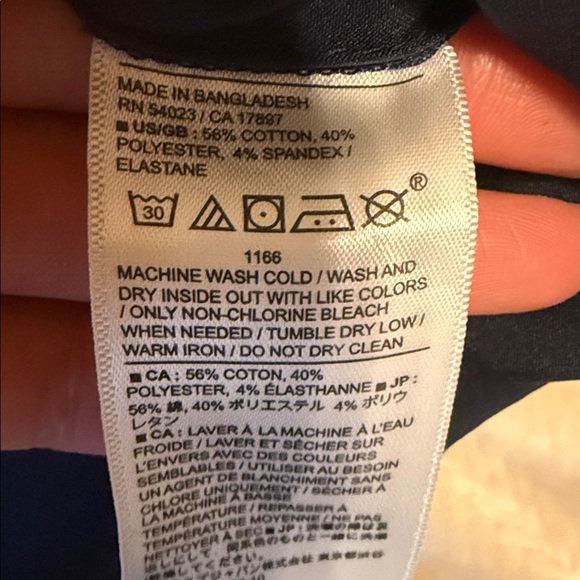 NWT Banana Republic Men's Dark Navy Dress Pants - Picture 6 of 6